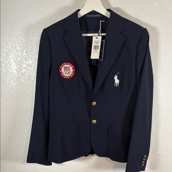 Ralph Lauren Navy 2012 Olympics Opening Ceremony Official Blazer Size 8 R NWT - Picture 1 of 10